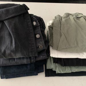 Lot of 9 size S/XS Maternity Jeans and Pants